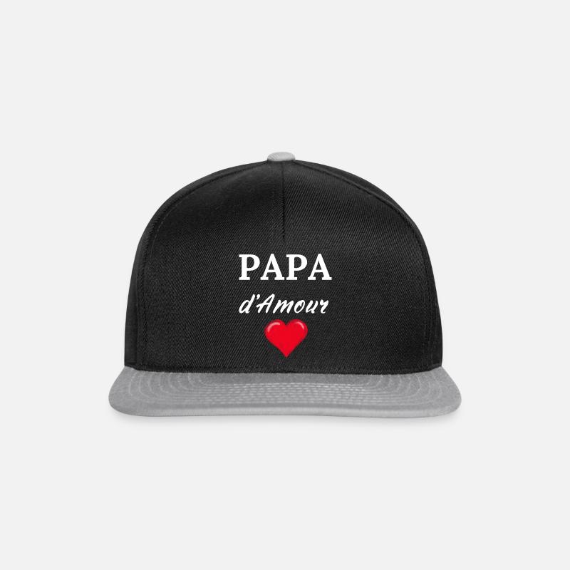 PAPA d'Amour - Snapback Cap - black/grey