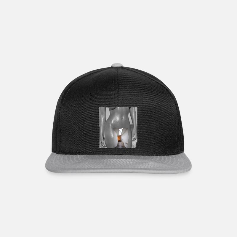 Nackte Kunst - Snapback Cap - Schwarz/Grau