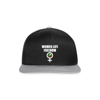 Women life freedom - Snapback Cap - black/grey - Front