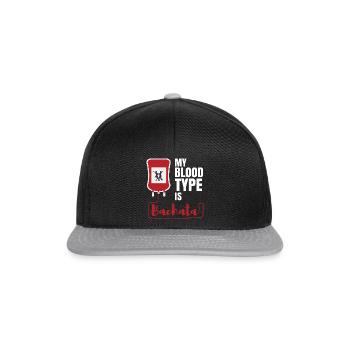 Bachata Gift Latin Dance Dancing Dancer - Snapback Cap - black/grey - Front