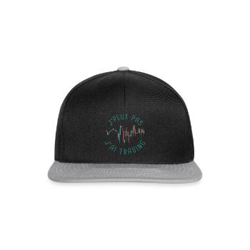 J'peux pas trading - Casquette snapback - noir/gris - Devant