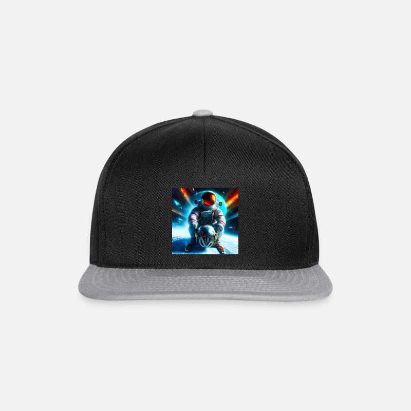 Kosmischer Bobschlitten - Snapback Cap - Schwarz/Grau