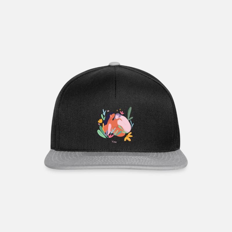 You - Snapback Cap - Schwarz/Grau
