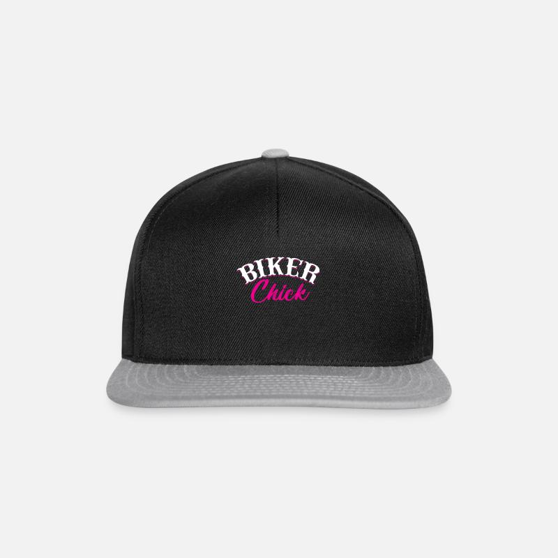 Biker motorcycle - Snapback Cap - black/grey