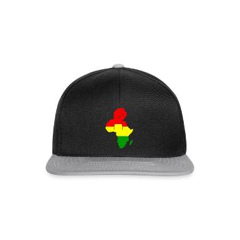 reggae - Snapback Cap - black/grey - Front