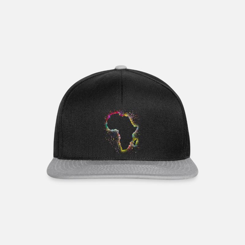 Afrika - Snapback Cap - Schwarz/Grau