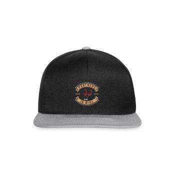 Wine T-Shirt Gift - Snapback Cap - black/grey - Front