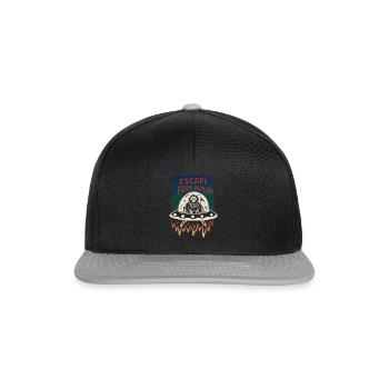 Échapper à l'humain - Casquette snapback - noir/gris - Devant