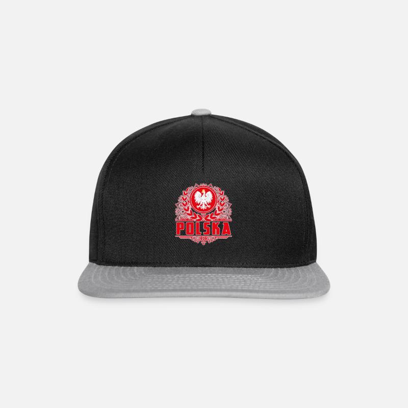 POLEN POLSKA POLAND - Snapback Cap - Schwarz/Grau