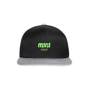 -golf - Casquette snapback - noir/gris - Devant