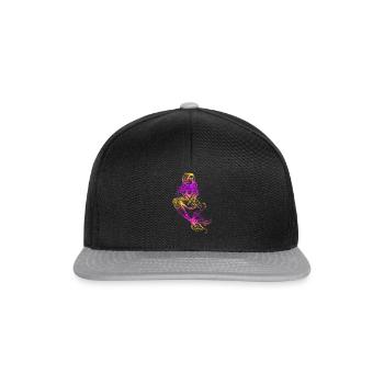 Meerjungfrau Seejungfrau Nixe Märchen - Snapback Cap - Schwarz/Grau - Vorne