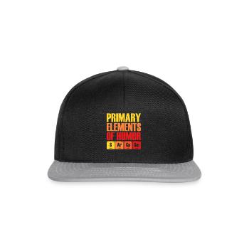 Éléments primaires de l'humour - Casquette snapback - noir/gris - Devant
