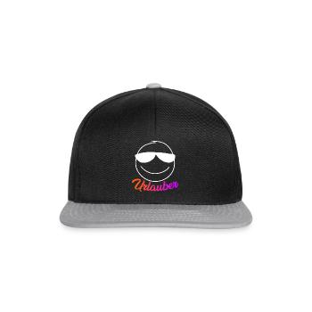 Urlauber Urlaub Ferien - Snapback Cap - Schwarz/Grau - Vorne