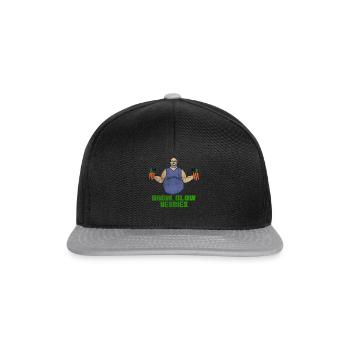Vendeur de légumes - Casquette snapback - noir/gris - Devant