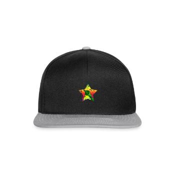 Pinguin Seevogel Südpol - Snapback Cap - Schwarz/Grau - Vorne