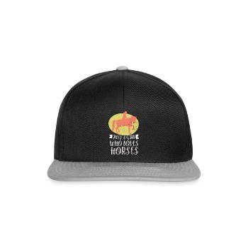 Horse riding - Snapback Cap - black/grey - Front