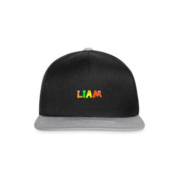 Liam - Snapback Cap - black/grey - Front