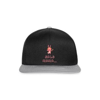 Soon mom baby birth girl pregnancy Mudi - Snapback Cap - black/grey - Front