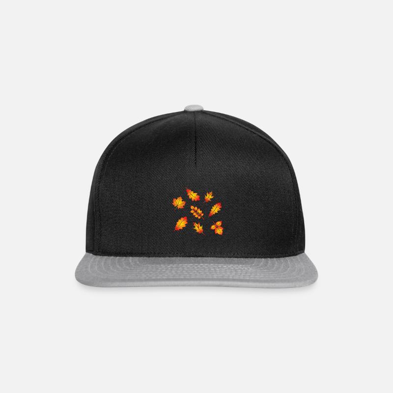 automne - Casquette snapback - noir/gris
