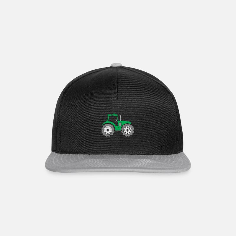 Traktor Kinder Geschenk Weihnachten Land - Snapback Cap - Schwarz/Grau