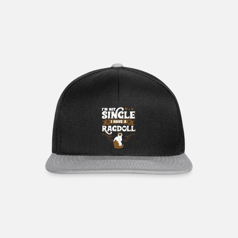 Ragdoll cat pet - Snapback Cap - black/grey