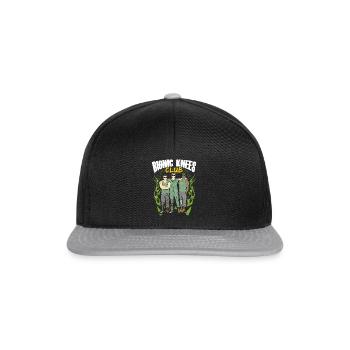 Bionic Knees Club Cyborg Knee Op Artificial Knee - Snapback Cap - black/grey - Front