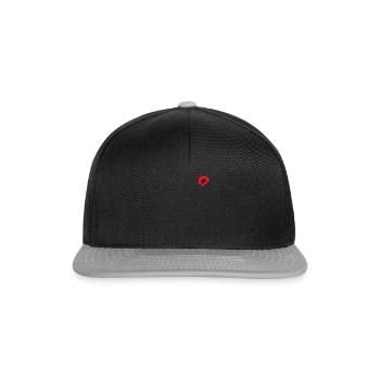 Red Poppy Pocket - Remembrance Day - Snapback Cap - black/grey - Front
