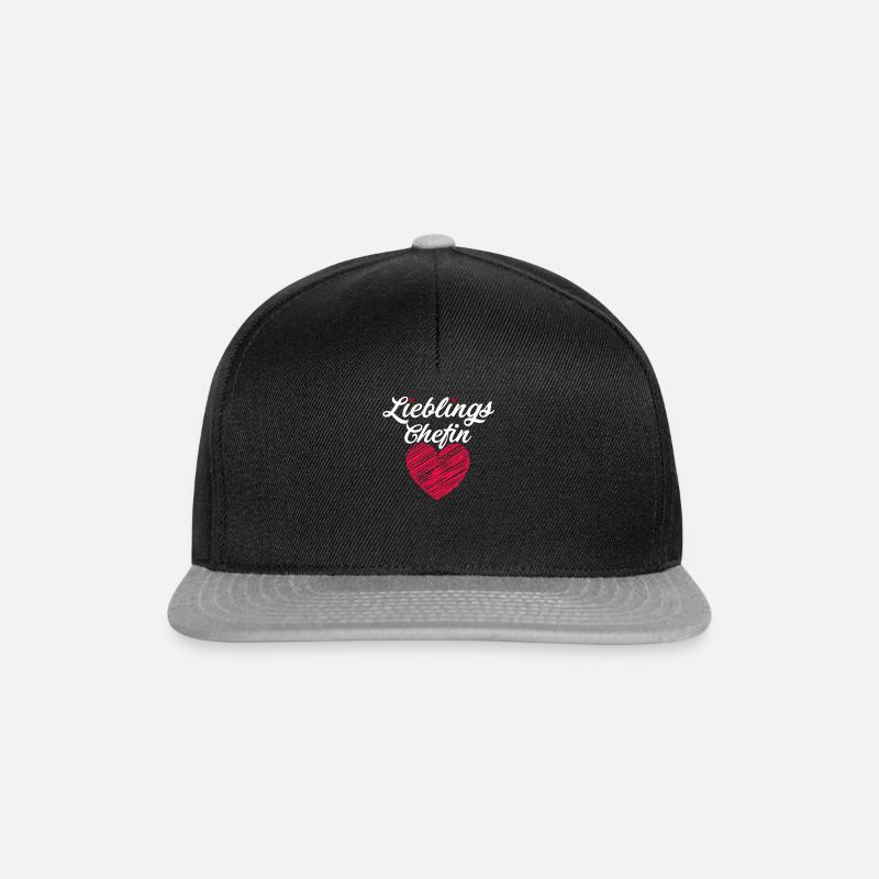 Lieblings Chefin - Snapback Cap - Schwarz/Grau
