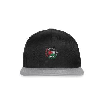 Palästina ist in meiner DNA - Snapback Cap - Schwarz/Grau - Vorne