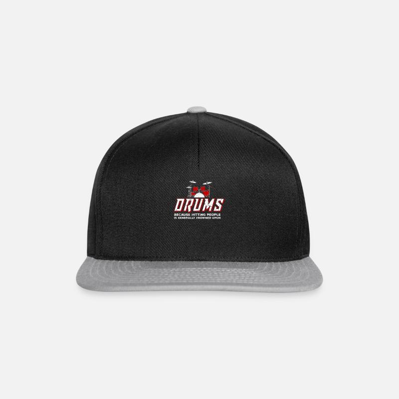 Batteur batteur batteur bande - Casquette snapback - noir/gris