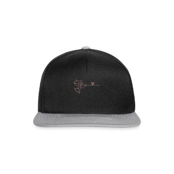Tin Phone Girl Telephone Love Partnerlook - Snapback Cap - black/grey - Front