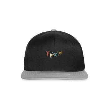 parkour vintage - Casquette snapback - noir/gris - Devant