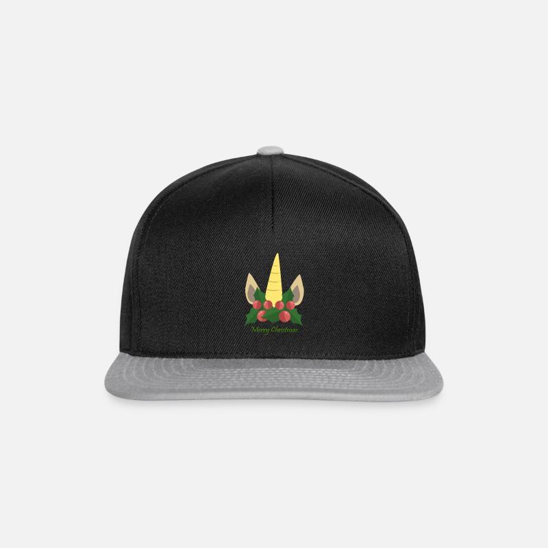 licorne - Casquette snapback - noir/gris