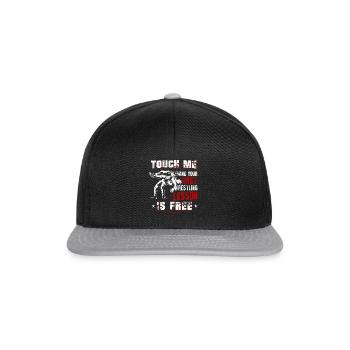 wrestling - Snapback Cap - black/grey - Front