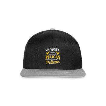 Pelican Gift Always Be Pelican Zookeeper - Snapback Cap - black/grey - Front