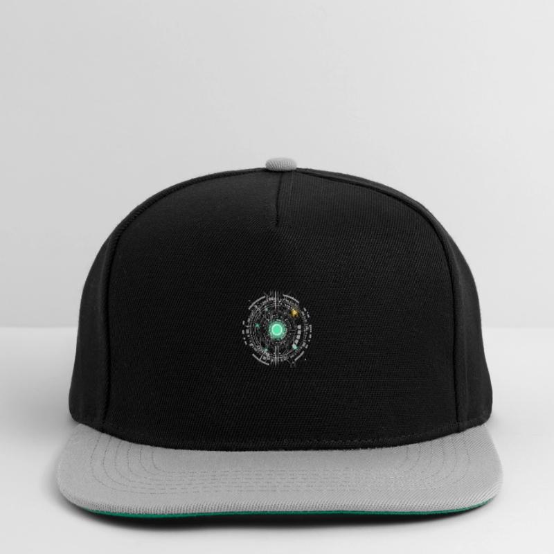 nerd CPU core computer code pc board spaceship Snapback Cap