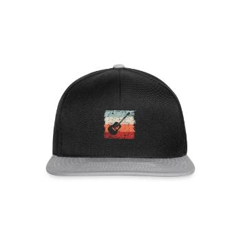 Idée cadeau vintage - Casquette snapback - noir/gris - Devant