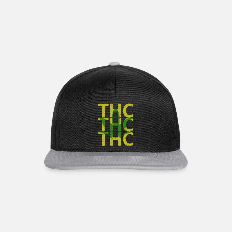 Weed THC - Snapback Cap - black/grey