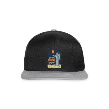 Let the Adventure L’idée de cadeau de Bégin - Casquette snapback - noir/gris - Devant