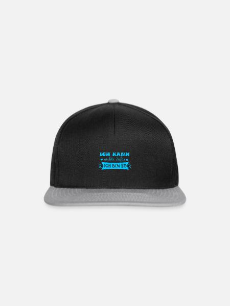 Ich bin so Geschenkidee - Snapback Cap - Schwarz/Grau