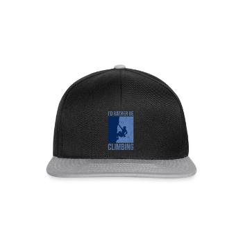 Climbing Climbing Rock Climbing Mountaineering - Snapback Cap - black/grey - Front