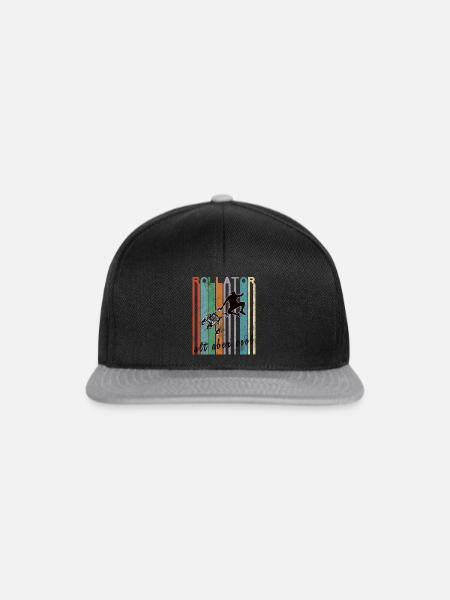 Rollator Vintage Freestyle Alt aber Cool Geschenk - Snapback Cap - Schwarz/Grau