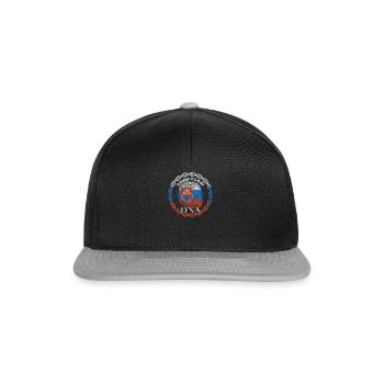 Slowakei ist in meiner DNA - Snapback Cap - Schwarz/Grau - Vorne