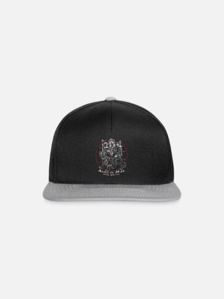 Göttin Durga Design | Hinduismus-Geschenk für - Snapback Cap - Schwarz/Grau