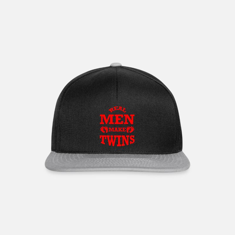 Zwillinge - Snapback Cap - Schwarz/Grau