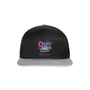 Havana Cuba Souvenir Geschenk T-Shirt - Snapback Cap - Schwarz/Grau - Vorne