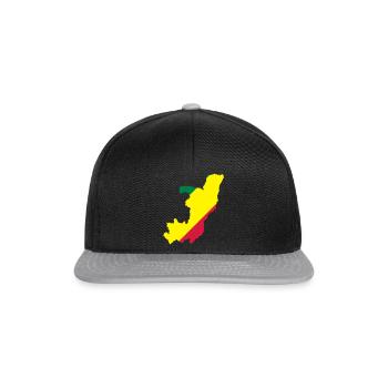 congo - Casquette snapback - noir/gris - Devant