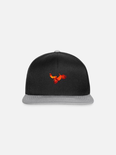 MotorCross Jump - Snapback Cap - Schwarz/Grau