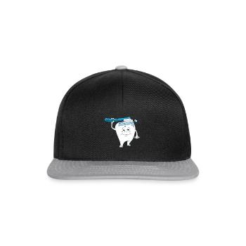 Toothbrushes, teeth cleaning, brushing teeth, teeth - Snapback Cap - black/grey - Front