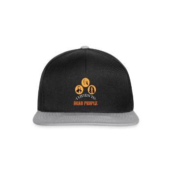 Listen To Dead People - Musique classique Musiciens d’opéra - Casquette snapback - noir/gris - Devant